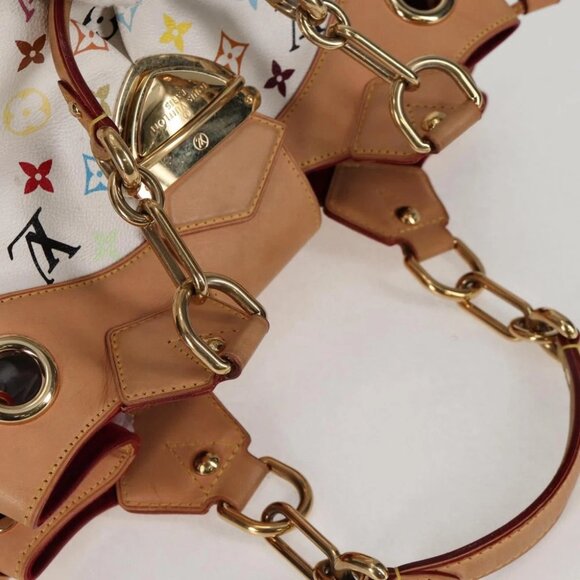 LOUIS VUITTON Monogram Multicolor Ursula Tote Bag White M40123 LV Auth PP786V - Picture 6 of 15